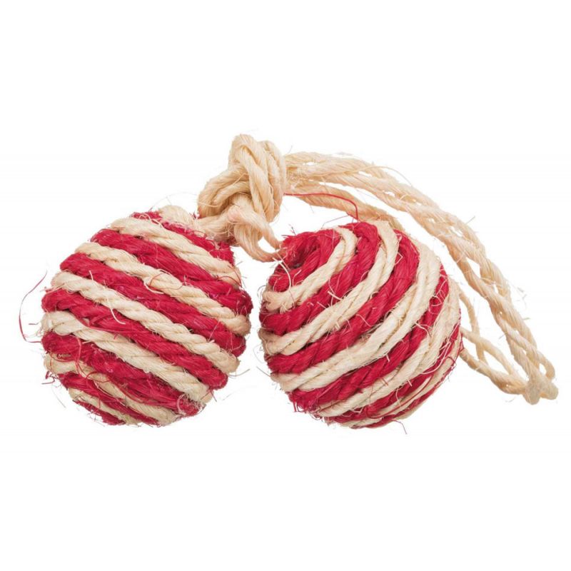 Lot de 2 balles sur corde Trixie  TRIXIE 4011905040776 Balles