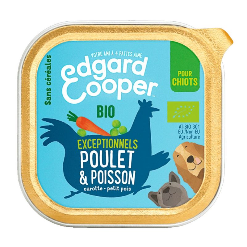 Pâté Poulet & Poisson - Edgar Cooper  Edgar Cooper 5425039486475 Pâtées pour chien