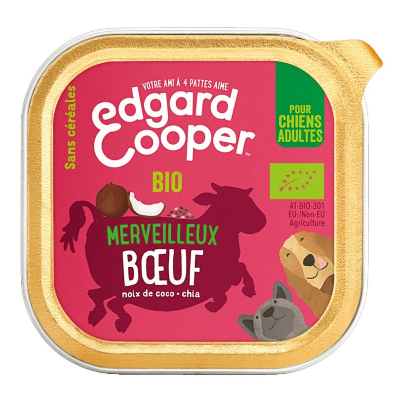 Pâté Merveilleux Boeuf - Edgar Cooper  Edgar Cooper 5425039486444 Pâtées pour chien