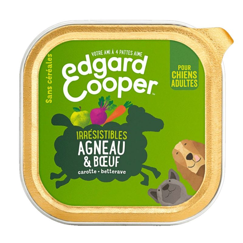 Pâté Agneau et Boeuf - Edgar Cooper  Edgar Cooper 5425039486413 Pâtées pour chien