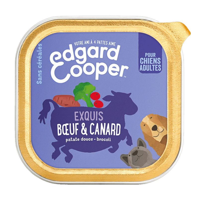 Pâté Boeuf & Canard Exquis - Edgar Cooper  Edgar Cooper 5425039486383 Pâtées pour chien