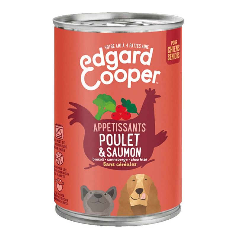 Pâté Poulet & Saumon - Edgar Cooper  Edgar Cooper 5425039486345 Pâtées pour chien