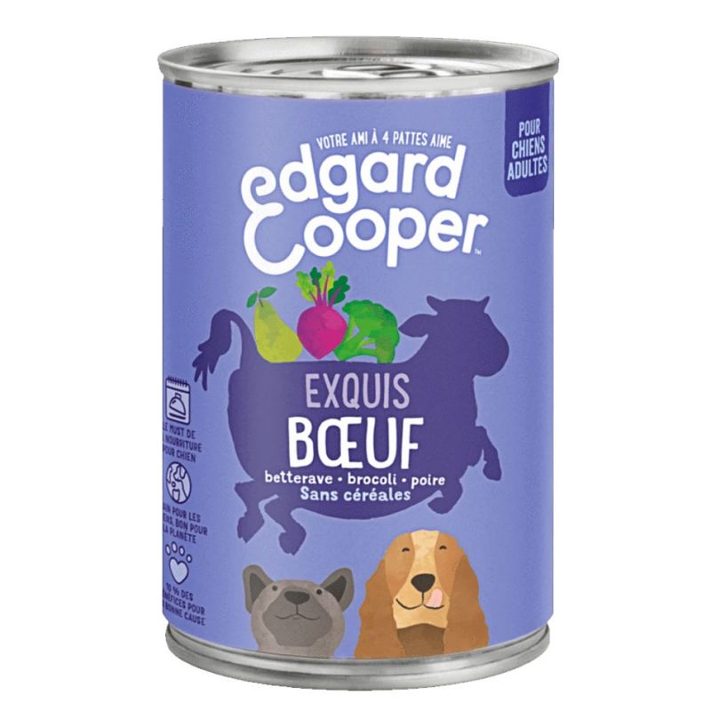 Pâté Edgar Cooper Exquis Boeuf  Edgar Cooper 5425039486314 Paté pour chien