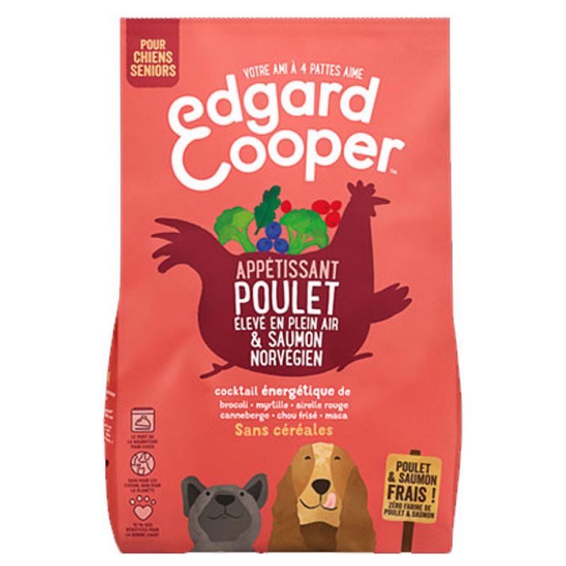 Croquettes Poulet & Saumon - Edgar Cooper  Edgar Cooper  Croquettes Edgar Cooper