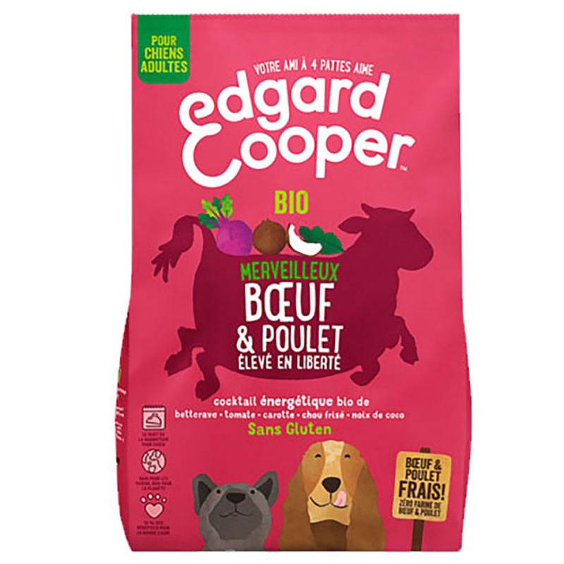 Croquettes Boeuf & Poulet - Edgar Cooper  Edgar Cooper  Croquettes Edgar Cooper