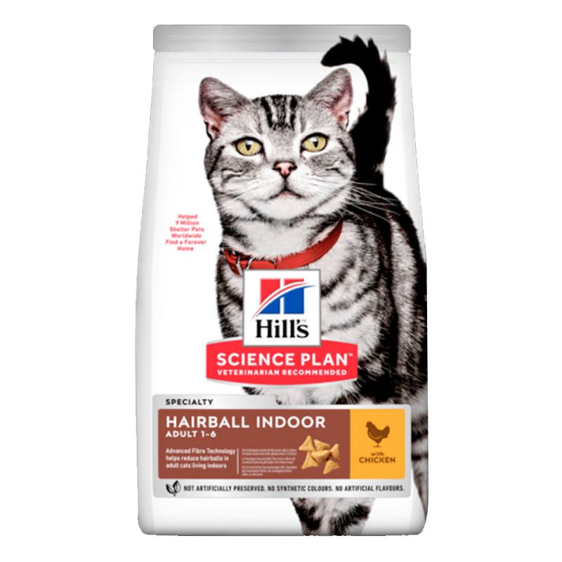 Hill's Adult Hairball Indoor Poulet  HILL'S 052742024011 Croquettes Hill's