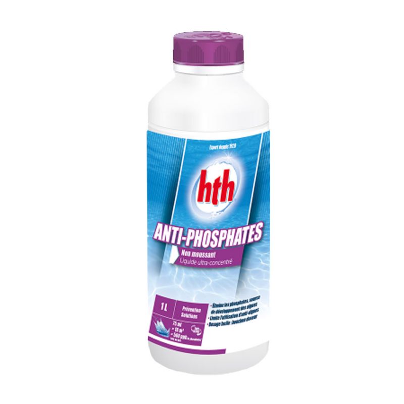 hth® ANTI-PHOSPHATES LIQUIDE 1L  3521686004290 Traitements, test d'eau