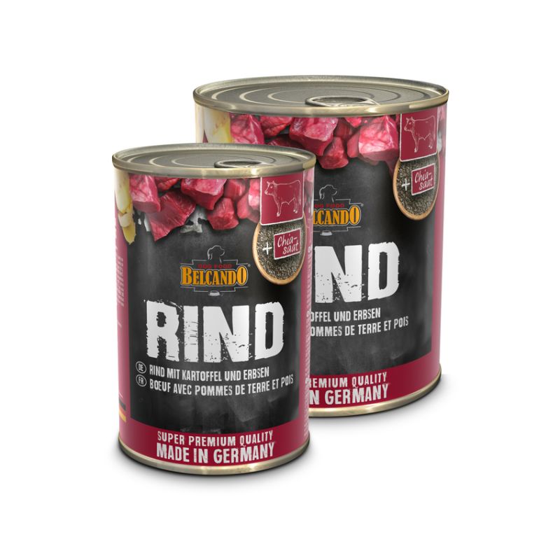 Boîte Belcando Boeuf, pommes de terre, pois BELCANDO  Paté pour chien