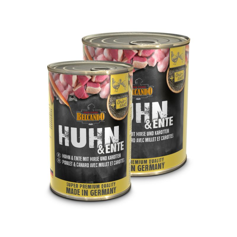 Boîte Belcando Poulet, canard, carottes BELCANDO  Pâtées pour chien