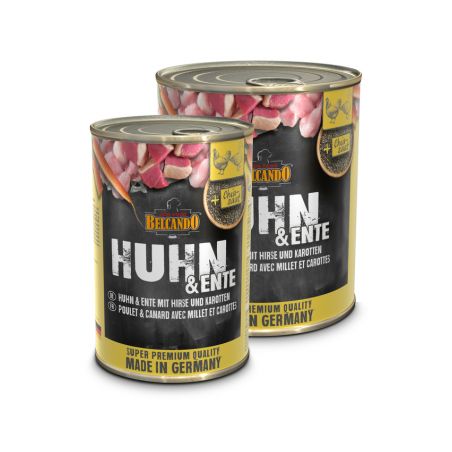 Boîte Belcando Poulet, canard, carottes