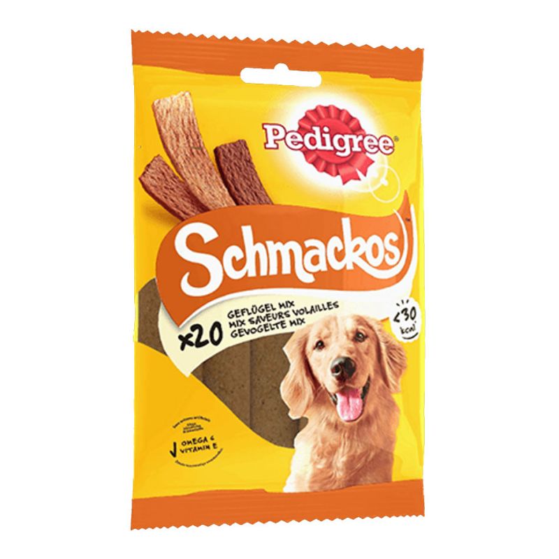 SCHMACKOS X20 MIX VOLAILLES 144G PEDIGREE 5010394003612 Friandises