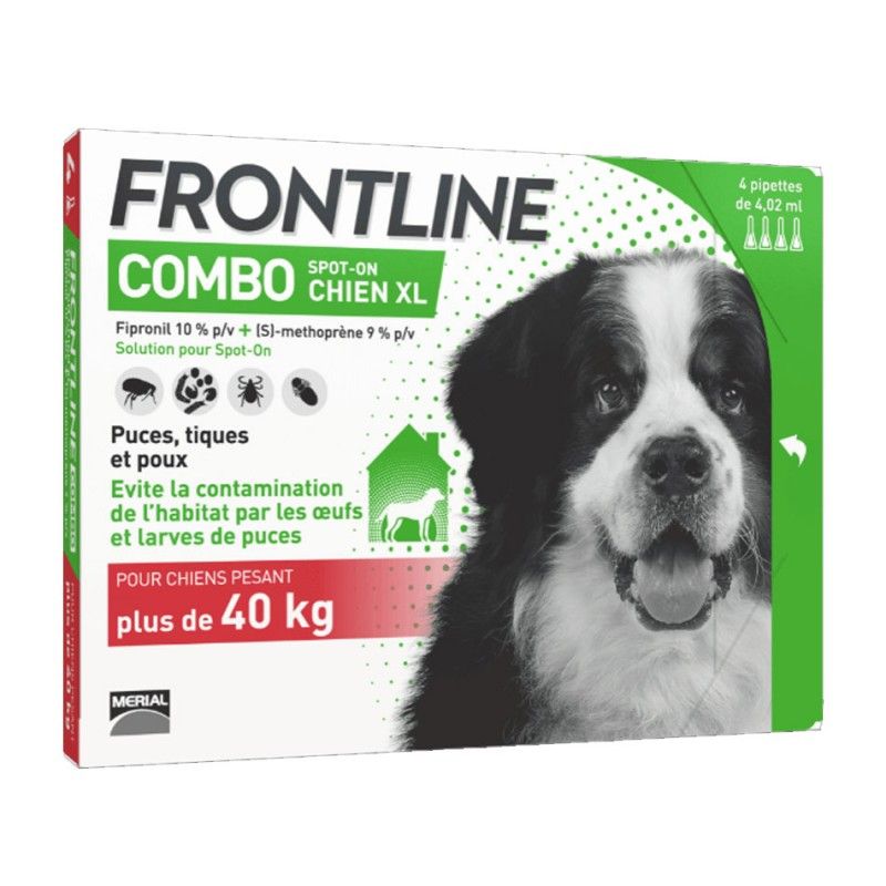 Frontline Combo Chien 40-60 kg FRONTLINE  Pipettes