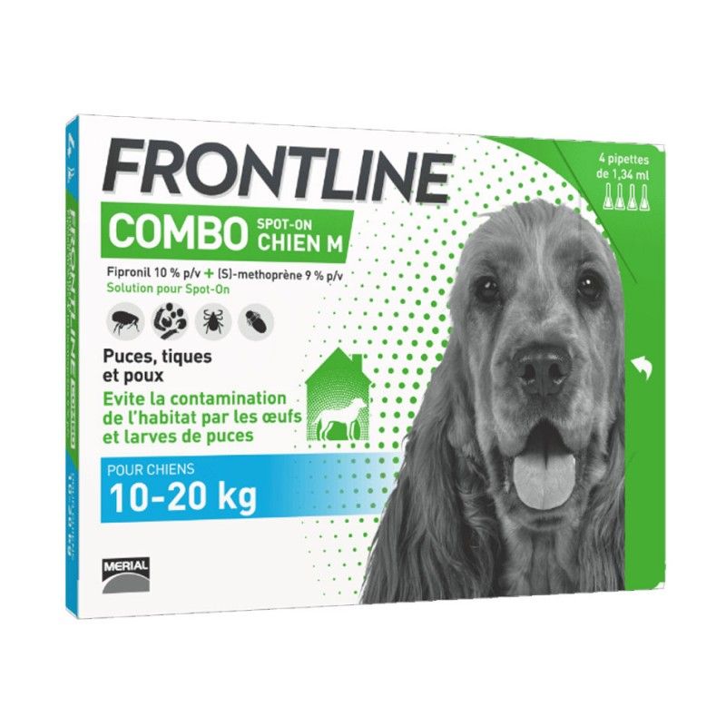 Frontline Combo Chien 10-20kg FRONTLINE  Pipettes