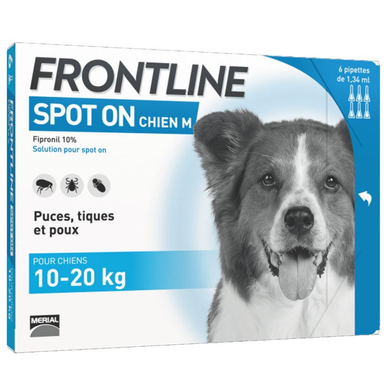 Frontline Spot On Chien 10-20 kg FRONTLINE  Pipettes