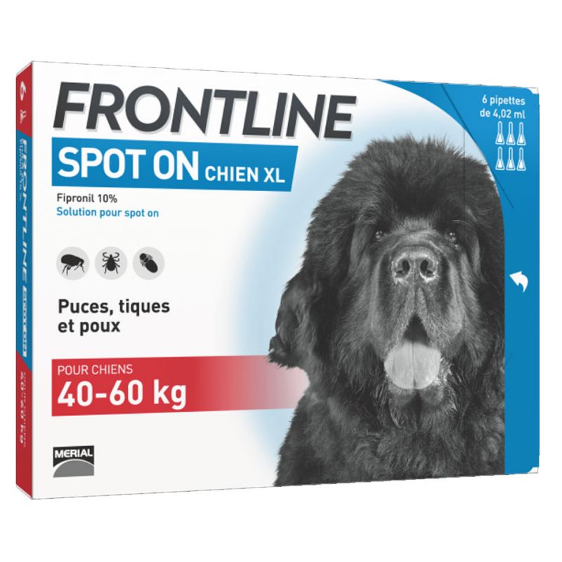 Frontline Spot On Chien 40-60 kg FRONTLINE  Pipettes