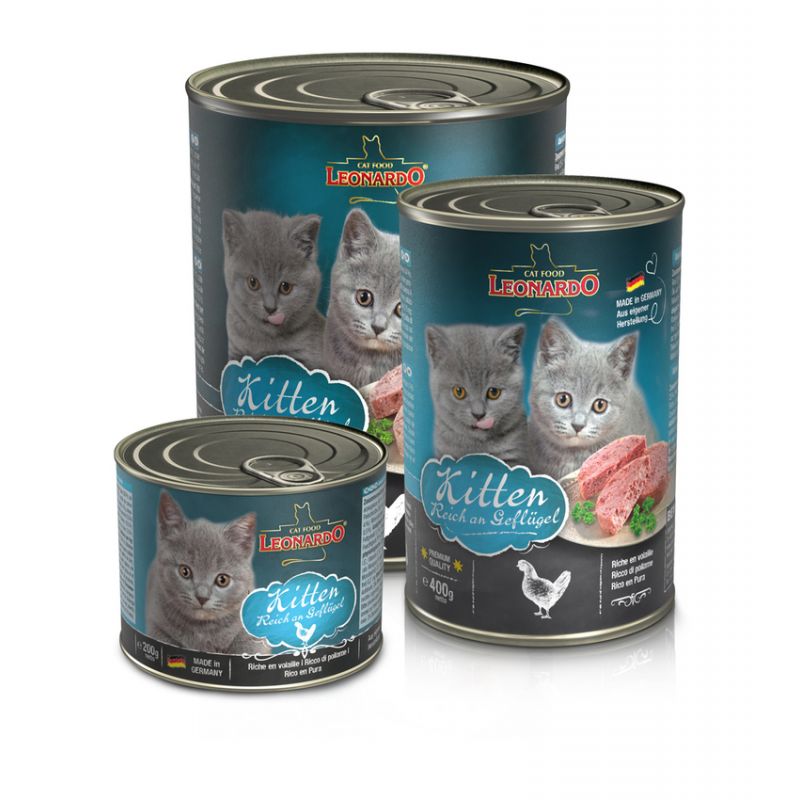 Pâtée Leonardo Kitten LEONARDO  Boîtes, sachets pour chats