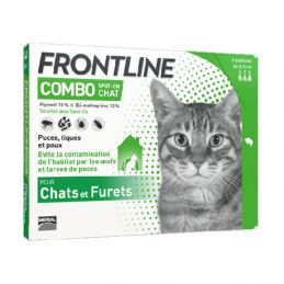 Frontline Combo Chat FRONTLINE  Pipettes et spray