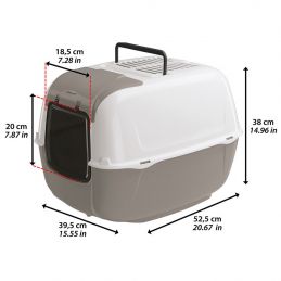 Maison de toilette chat Ferplast Prima Cabrio FERPLAST 8010690115924 Maisons de toilette et bacs