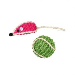 Jouet pour chat Trixie en Sisal balle et souris TRIXIE 4011905407609 Souris, peluche