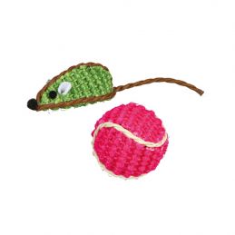 Jouet pour chat Trixie en Sisal balle et souris TRIXIE 4011905407609 Souris, peluche