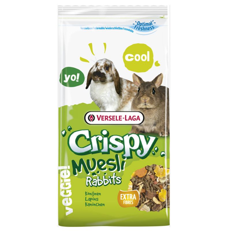CRISPY MUESLI RABBITS 1KG VERSELE LAGA 5410340617014 Alimentation