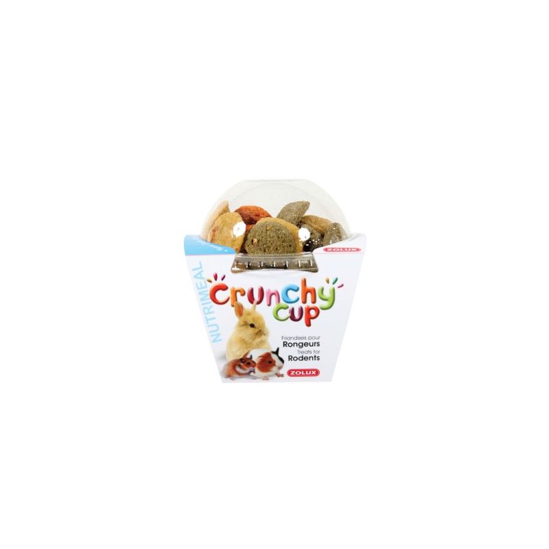 Crunchy Cup Luzerne & Carotte Zolux ZOLUX 3336022092578 Friandise & Complément
