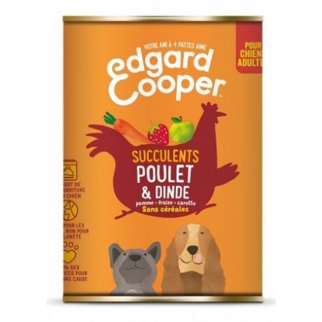 Pâté Edgar Cooper Poulet & Dinde 
