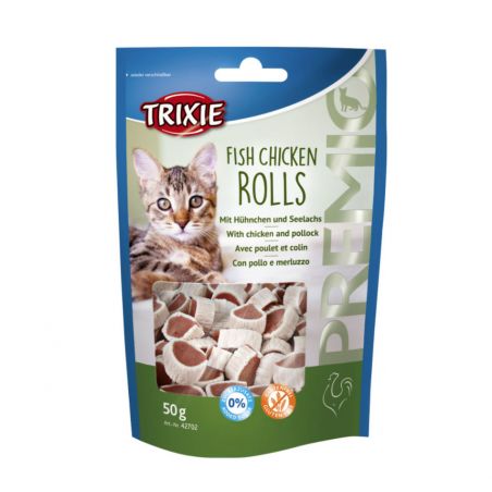 Friandise pour chat Trixie Fish Chicken Rolls