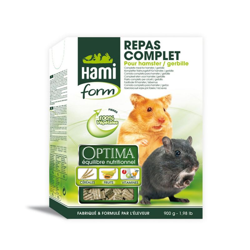 HamiForm Repas complet Hamster Gerbille 900 g HAMI 3469980000016 Alimentation