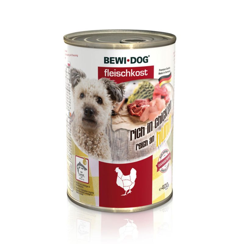 Boîte BewiDog Poulet BEWI DOG  Pâtées pour chien