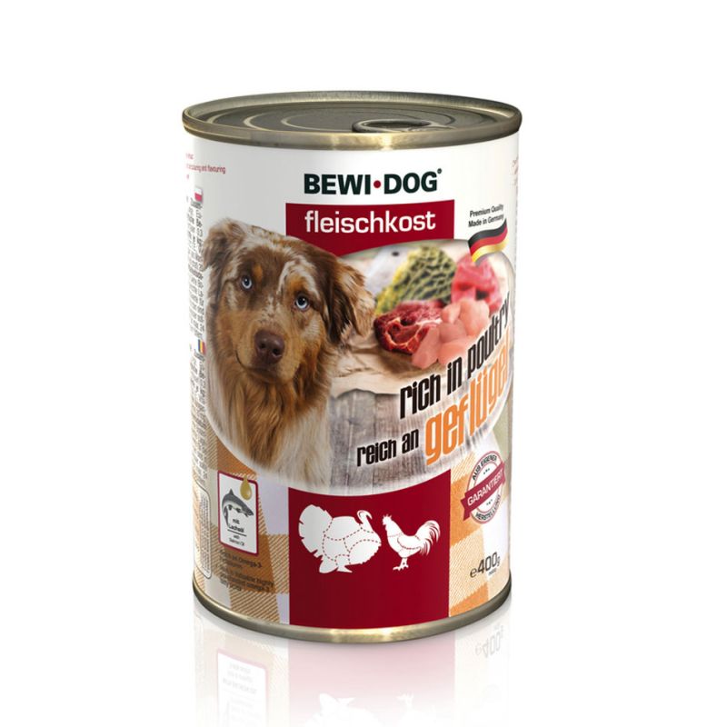 Boîte BewiDog Volaille BEWI DOG  Pâtées pour chien