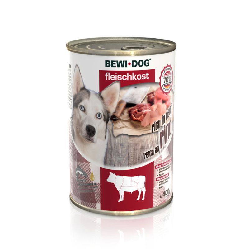 Boîte BewiDog Boeuf BEWI DOG  Pâtées pour chien