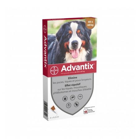 Advantix antiparasitaire chien 40kg et plus