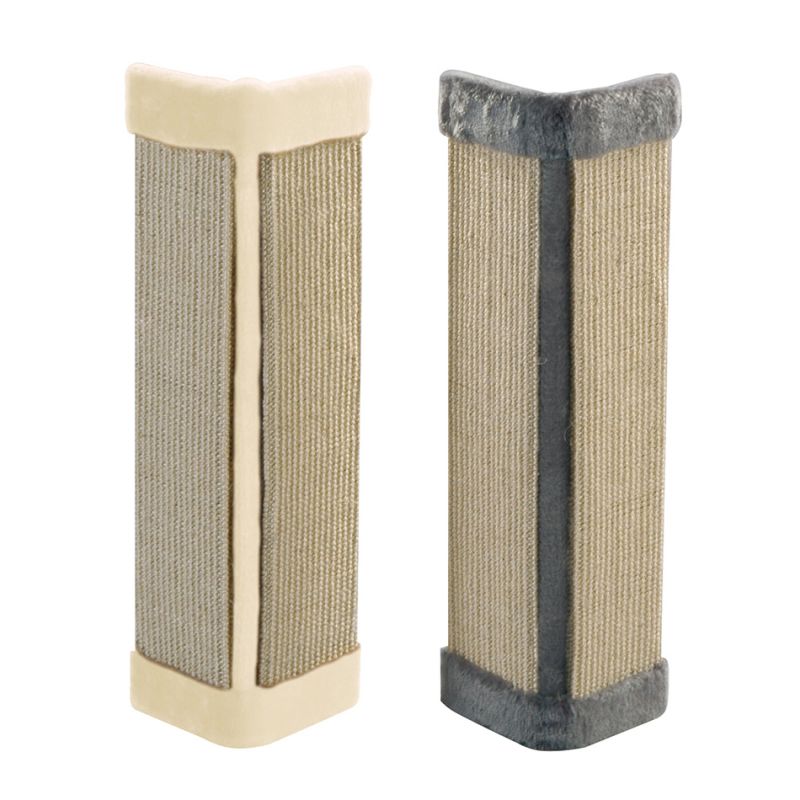 Planche à griffer d'angle sisal beige EBI 4047059457306 Arbres à chat, griffoirs