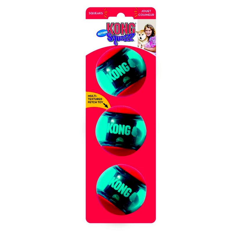 Balle Squeez action KONG 035585464053 Jouets Kong