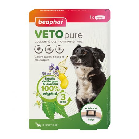 Collier répulsif antiparasitaire chien & chiot