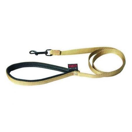 Laisse simple avec poignée beige