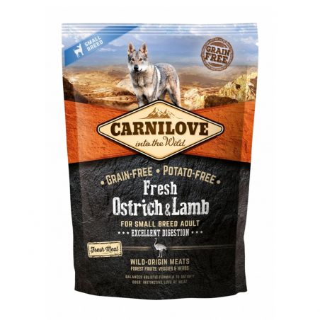 Croquettes Carnilove Adulte autruche/agneau 1,5 kg