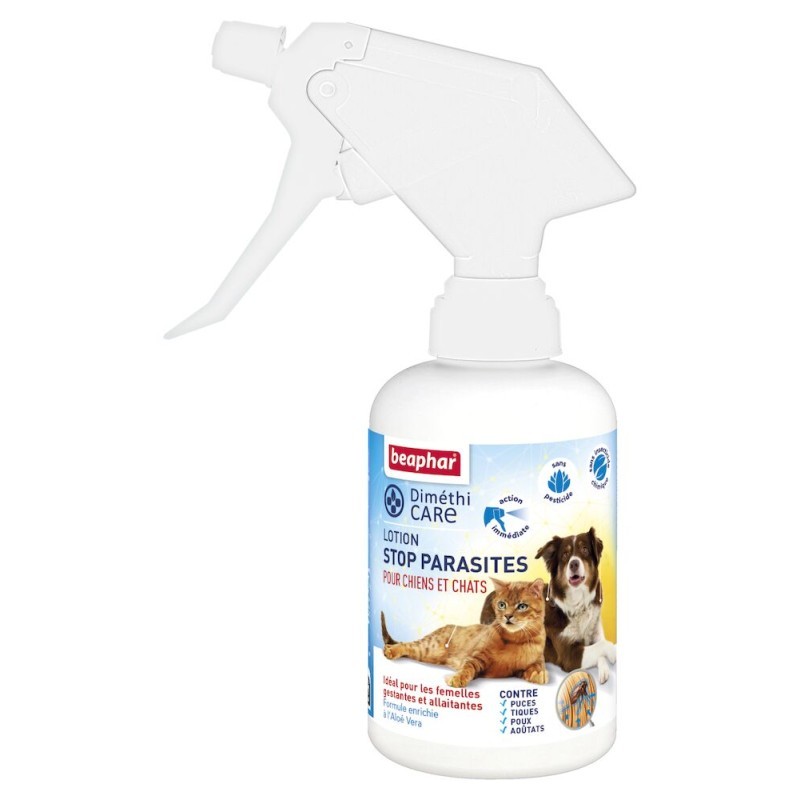 DiméthiCARE Lotion Stop Parasites pour chien et chat de Beaphar - 250 ml BEAPHAR 8711231142798 Accueil