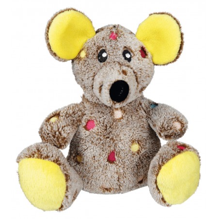 Peluche sonore pour chien "Souris jaune" 17 cm - Trixie