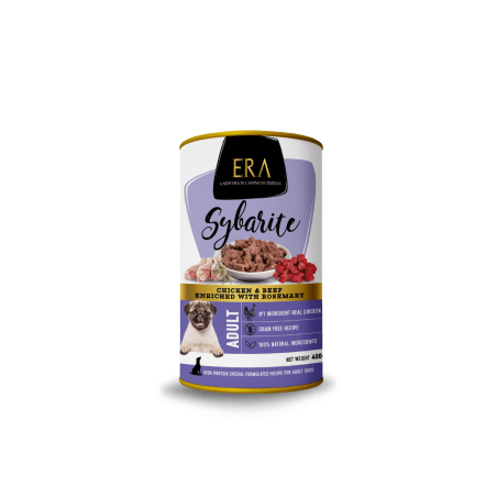 Pâtée ERA Sybarite pour chien adulte  - Poulet & Boeuf