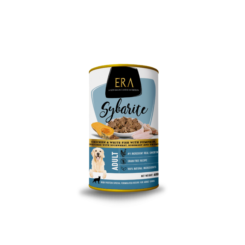 Pâtée ERA Sybarite pour chien adulte - Poulet, Poisson blanc avec Potiron ERA 8437020409827 Pâtées ERA Sybarite