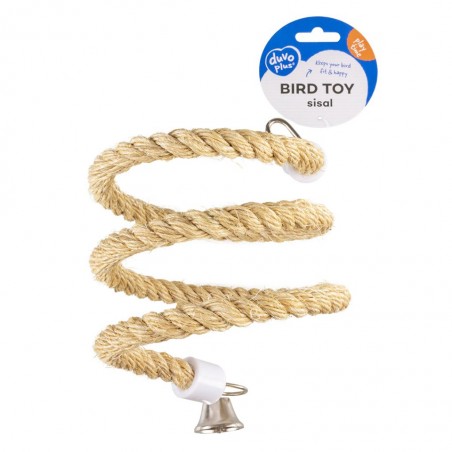 Corde spirale  en sisal avec clochette Duvo+