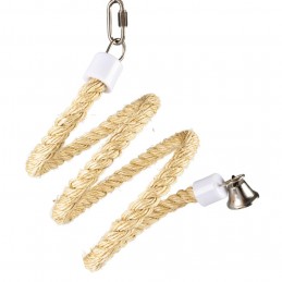 Corde spirale en sisal avec clochette Duvo+ DUVO+  Perchoirs