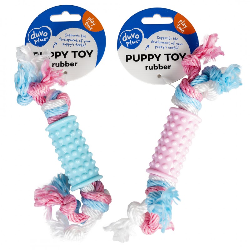 Puppy Toy - Cylindre avec corde – Duvo+ DUVO+ 5414365318451 Cordes, jouets à mordre