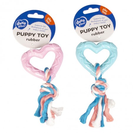 Puppy Toy - Coeur avec corde – Duvo+