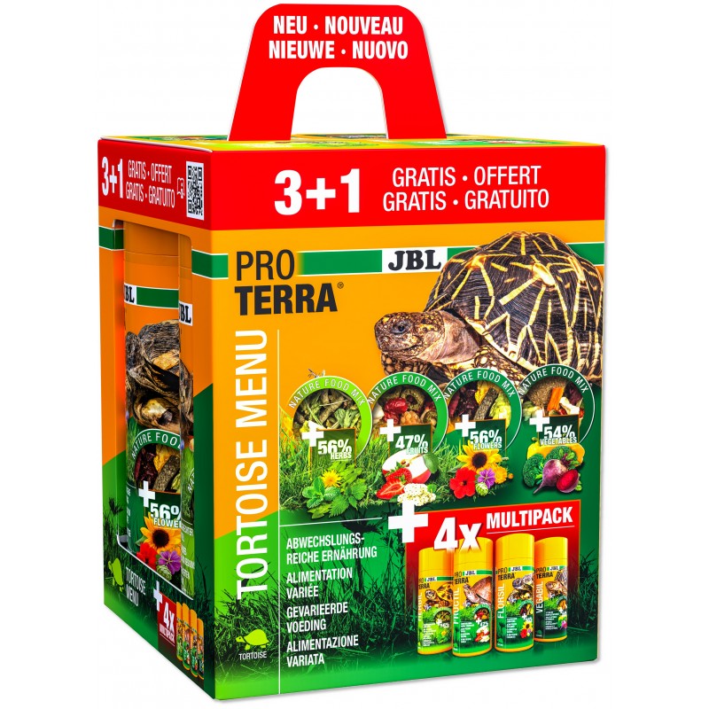 JBL ProTerra Tortoise Menu 250 ml 3+1 JBL 4014162721501 Alimentation reptiles et amphibiens