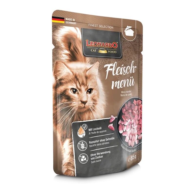 Terrine Leonardo Menu viande LEONARDO 4002633756343 Boîtes, sachets pour chats