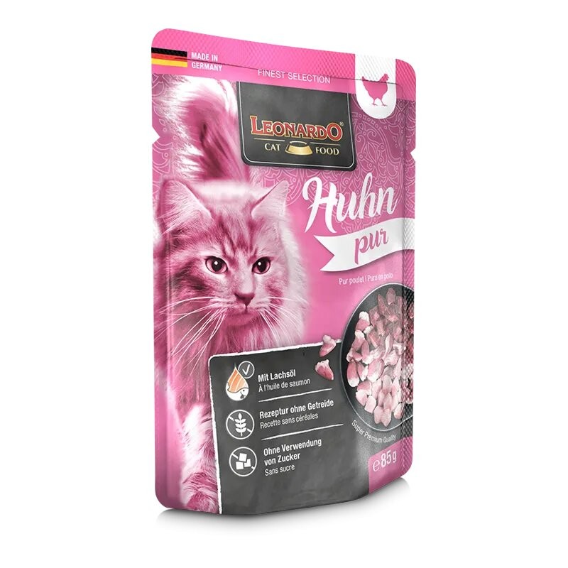 Terrine pour Chat « Pur Poulet » - Leonardo LEONARDO 4002633756312 Boîtes, sachets pour chats