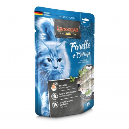 Terrine pour Chat – « Truite + Catnip » – Leonardo